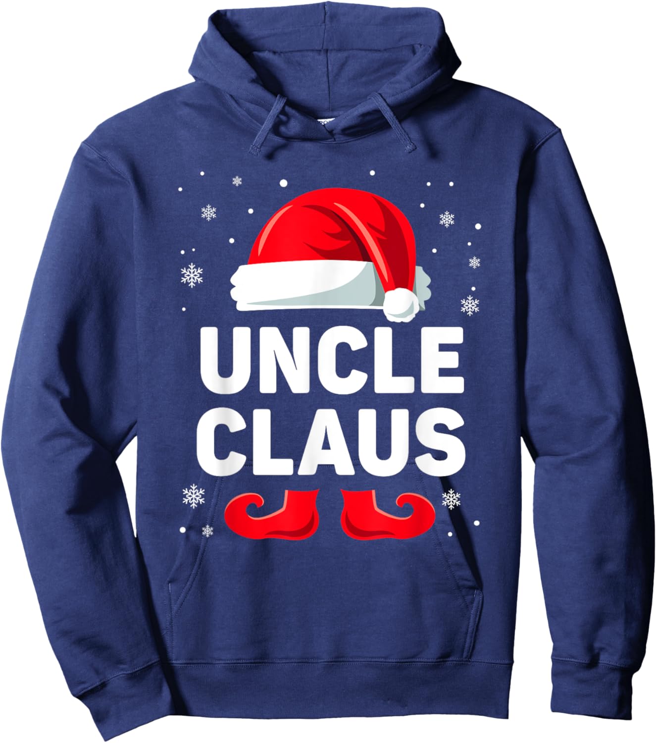 Uncle Claus Christmas Matching Family Group Funny Xmas Hoodie - Hoodie | Navy