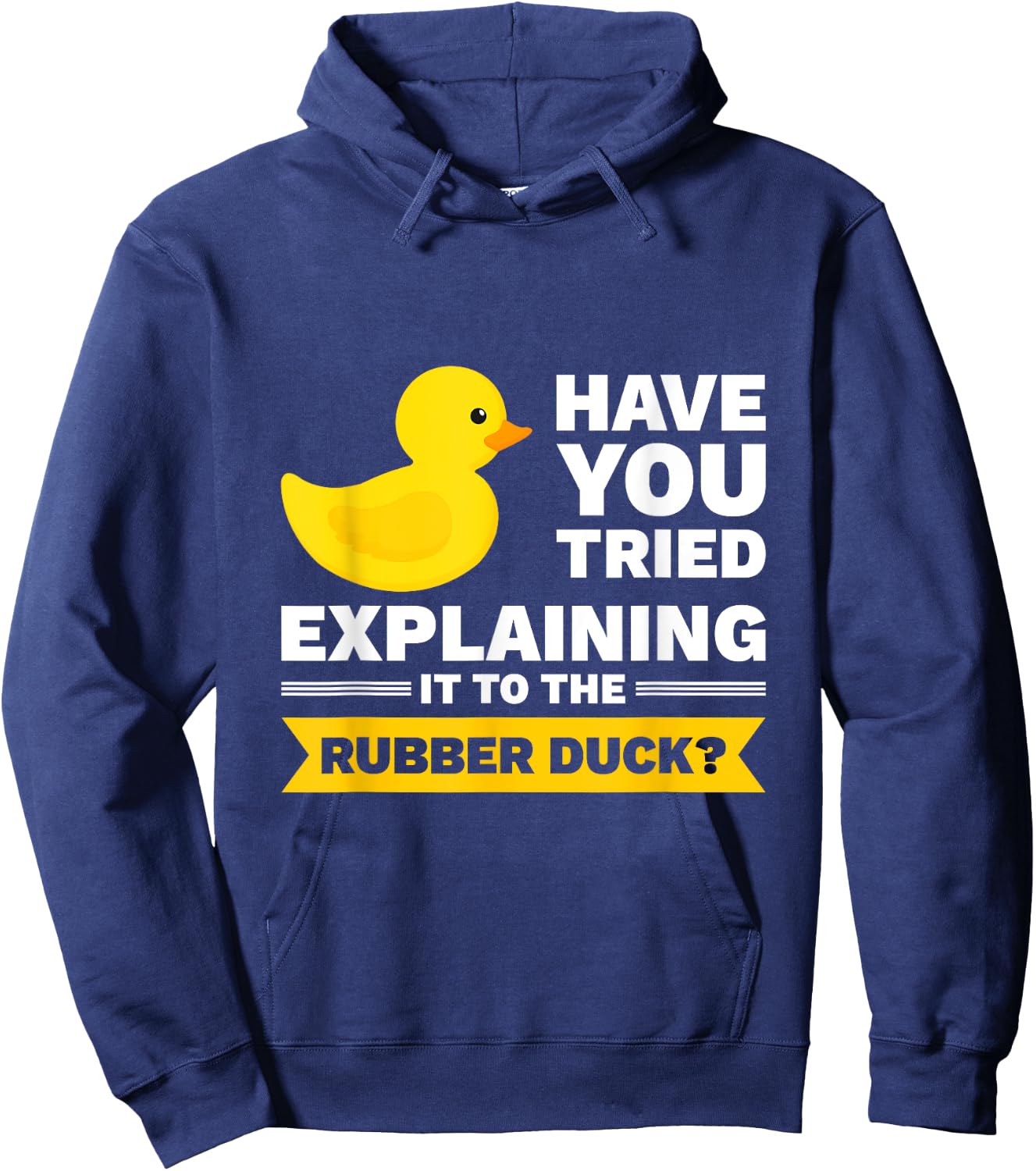 Programmer Rubber Duck Debugging Hoodie - Hoodie | Navy