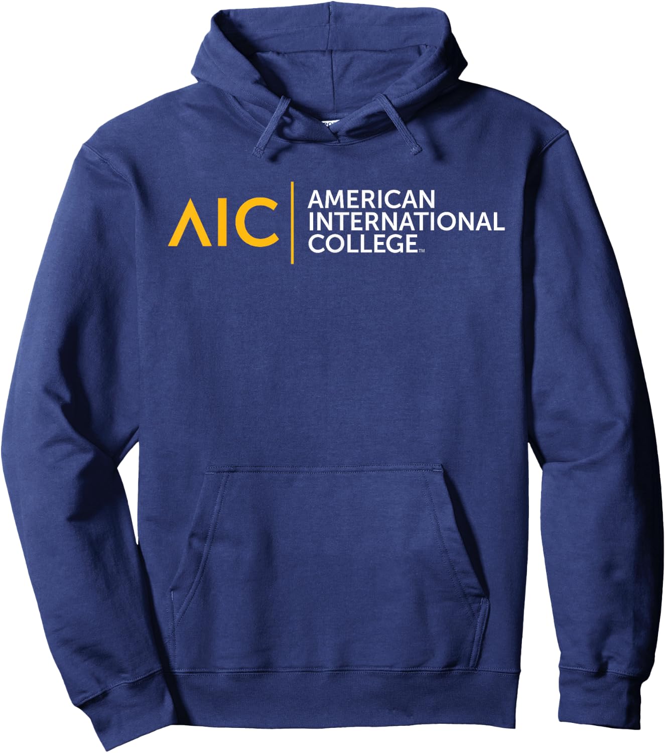 American International College AIC Institutional Logo Hoodie - Hoodie | Navy