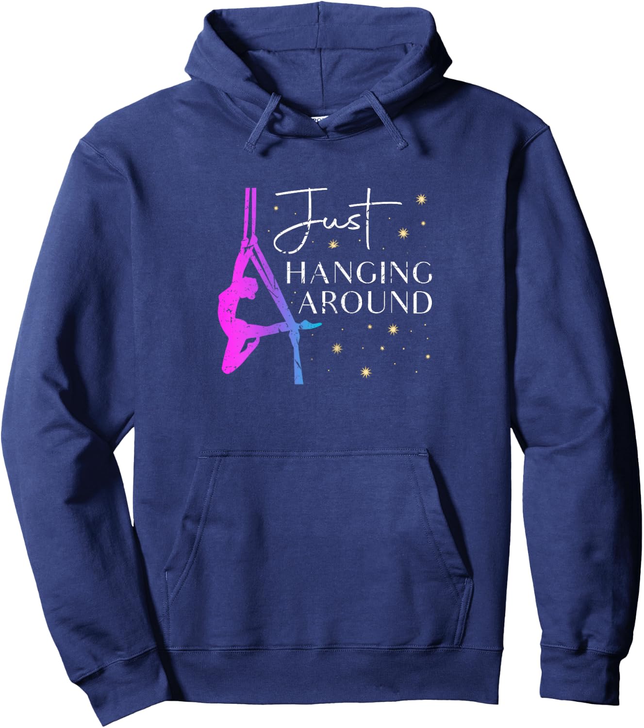 Just Hanging Around Aerial Silk Dancer Hoodie - Hoodie | Navy