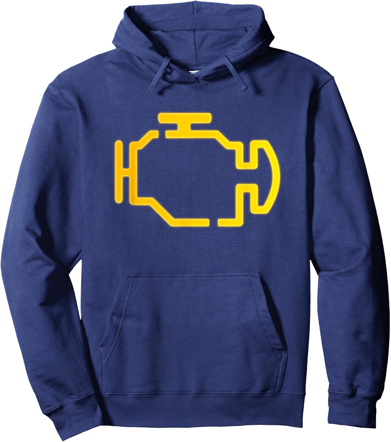 My Scary Costume Engine Light Adult Humor Parents Halloween Hoodie - Hoodie | Navy