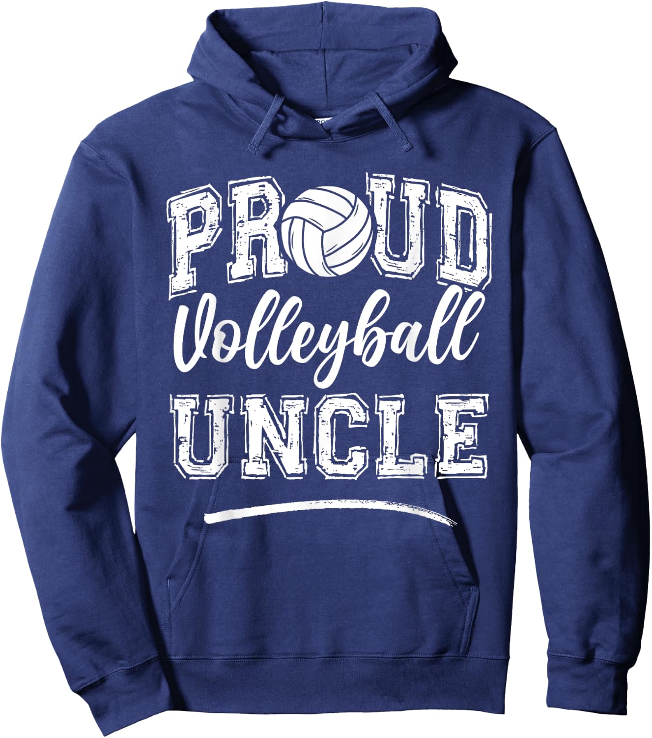 Proud Volleyball Uncle Funny College That's My Nephew Hoodie - Hoodie | Navy