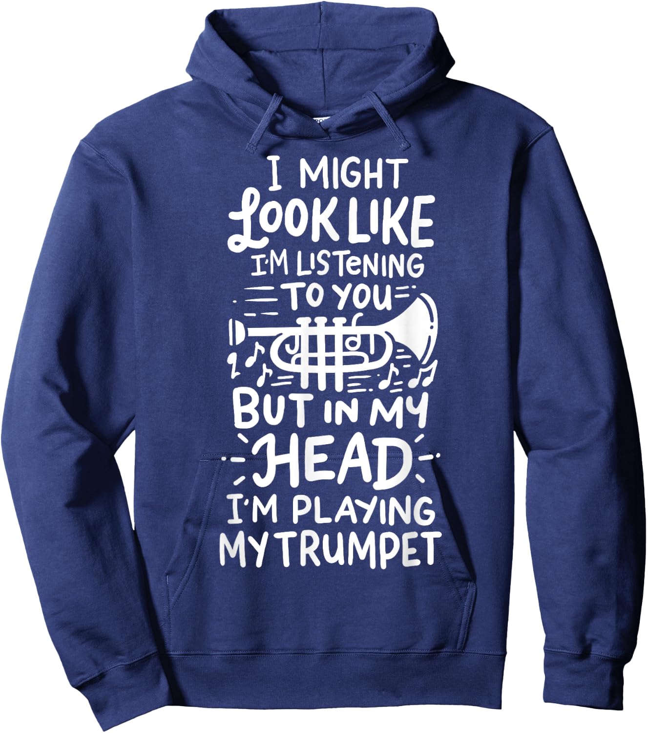 Trumpet Player Hoodie - Hoodie | Navy