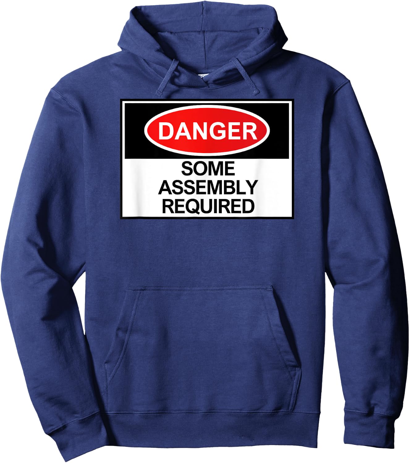 Danger Some Assembly Required Hoodie - Hoodie | Navy