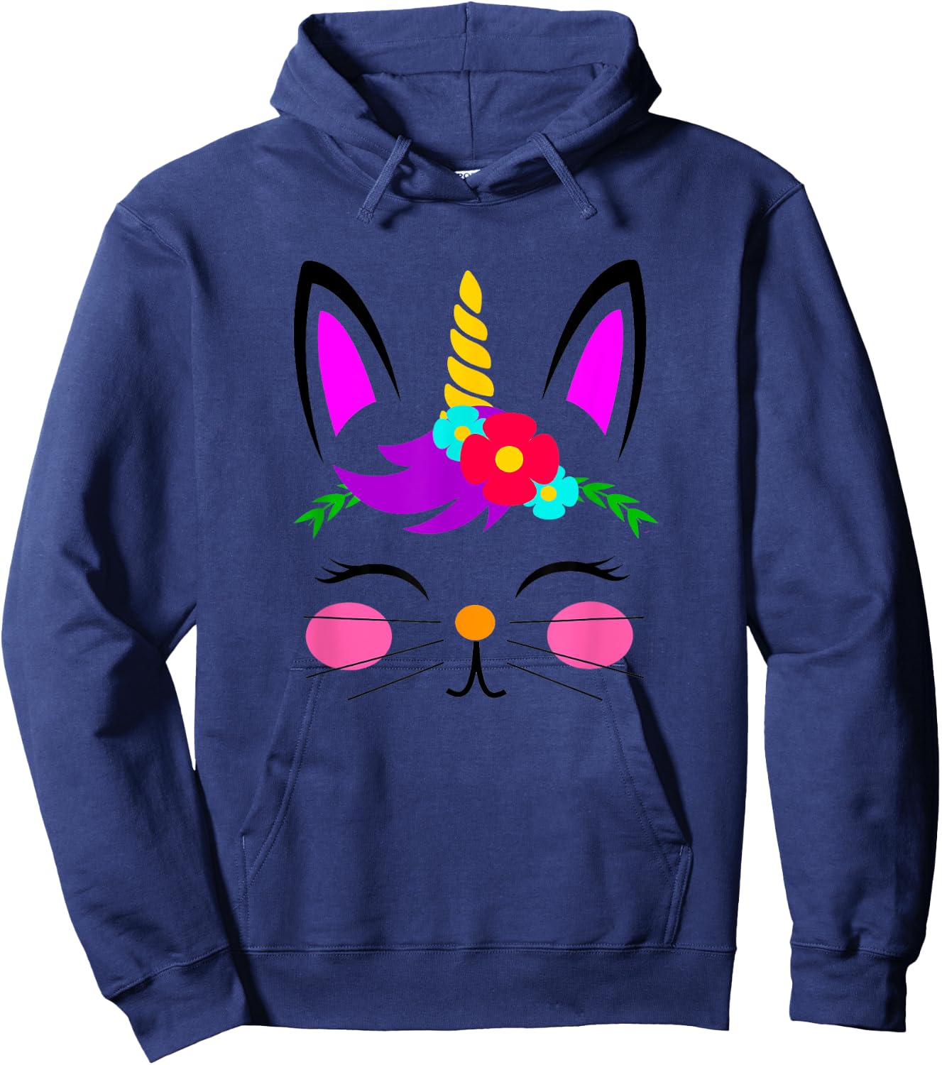 Bunny Unicorn Easter gift women men kid Easter bunnicorn Hoodie - Hoodie | Navy