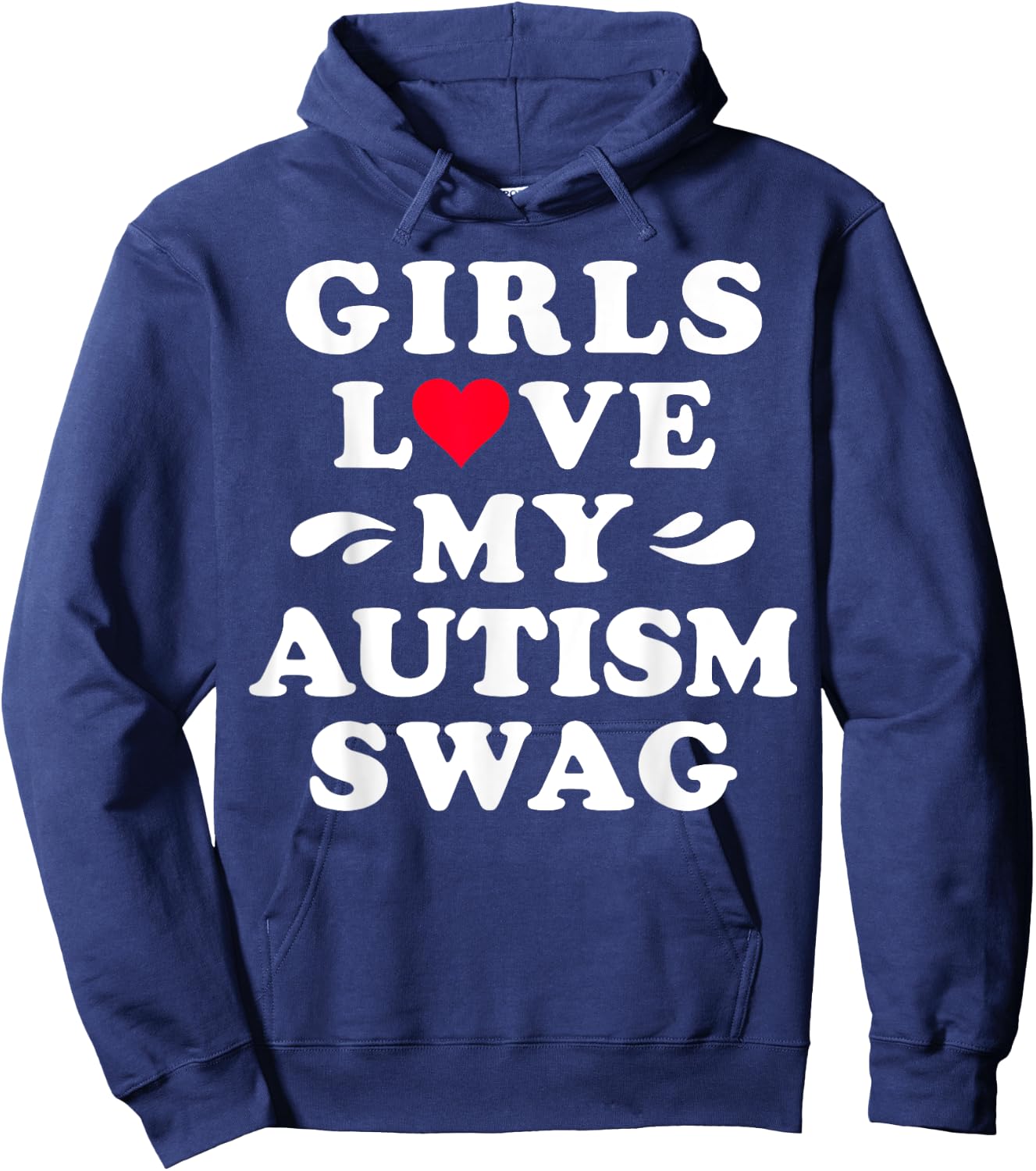 Funny Autism Shirt Boys Girls Love My Autism Swag Autistic Hoodie - Hoodie | Navy