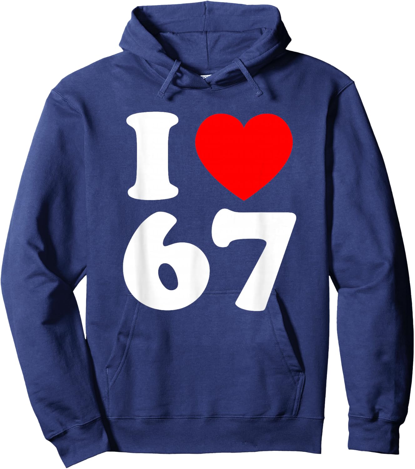 I Love 67 Year Old 67th Birthday Party Anniversary Retro 80s Hoodie - Hoodie | Navy