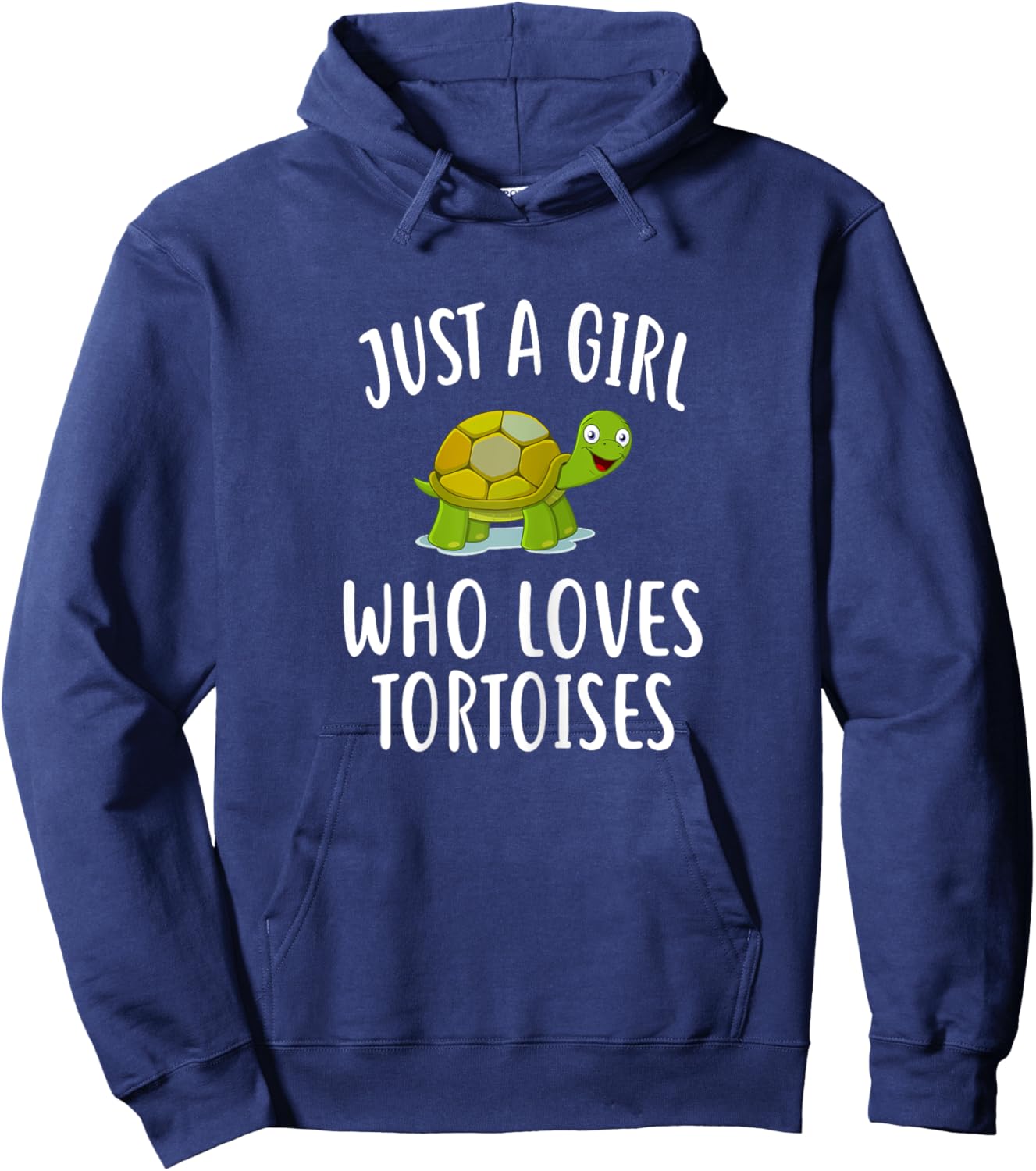 Just A Girl who loves TORTOISES Shirt Funny TORTOISE Hoodie - Hoodie | Navy