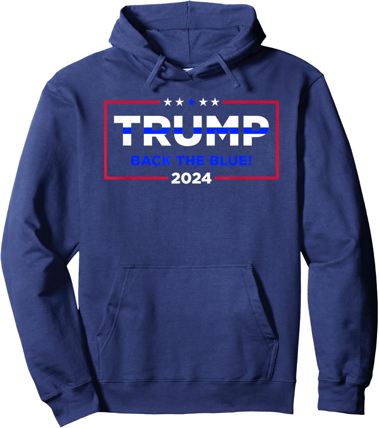 Trump Back The Blue, Police for Trump 2024 Hoodie - Hoodie | Navy