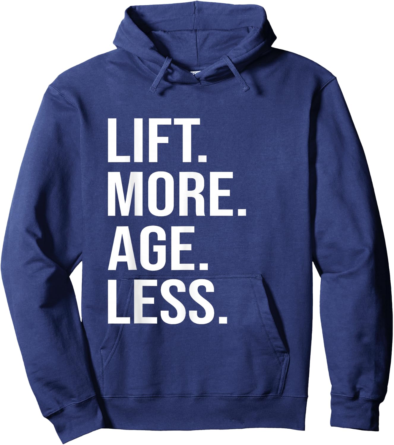 Lift More Age Less Gym Lifting Weights Workout Fitness Hoodie - Hoodie | Navy