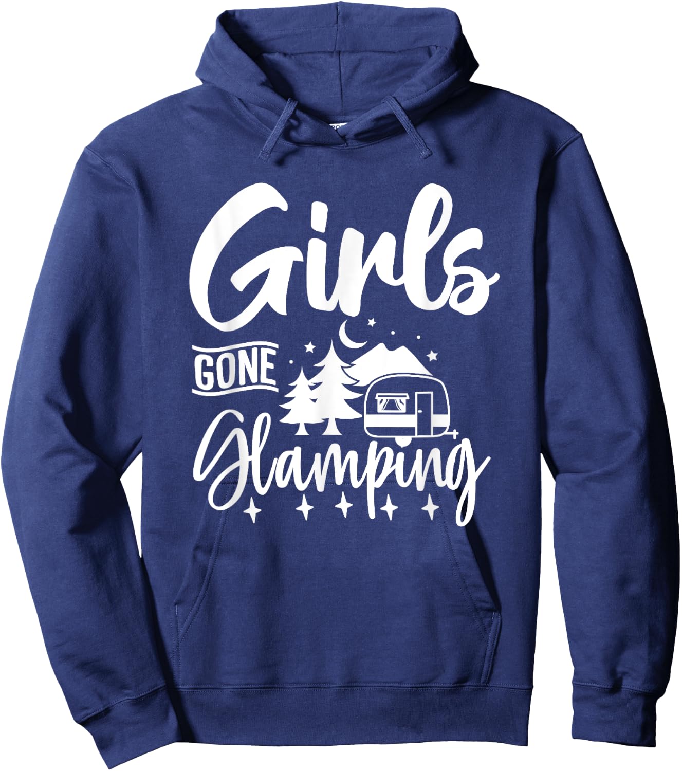 Girls Gone Glamping Nature Adventure Summer Glampers 2024 Hoodie - Hoodie | Navy