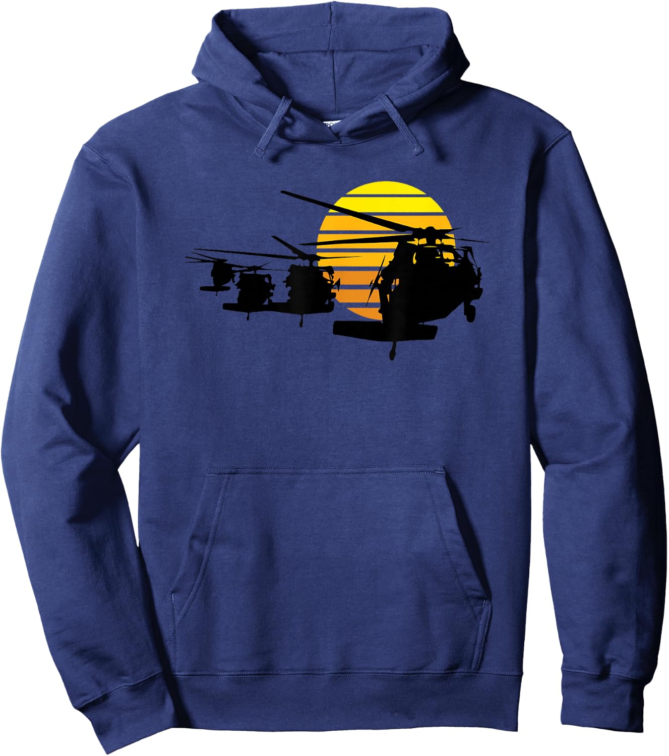 Mission Complete Blackhawk helicopter USA UH60 military Hoodie - Hoodie | Navy