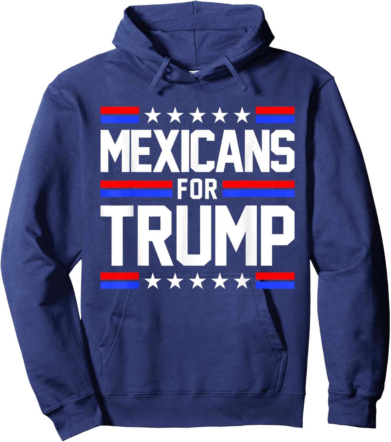 Mexicans For Trump 2024 Mexico USA Friendship Flag President Hoodie - Hoodie | Navy