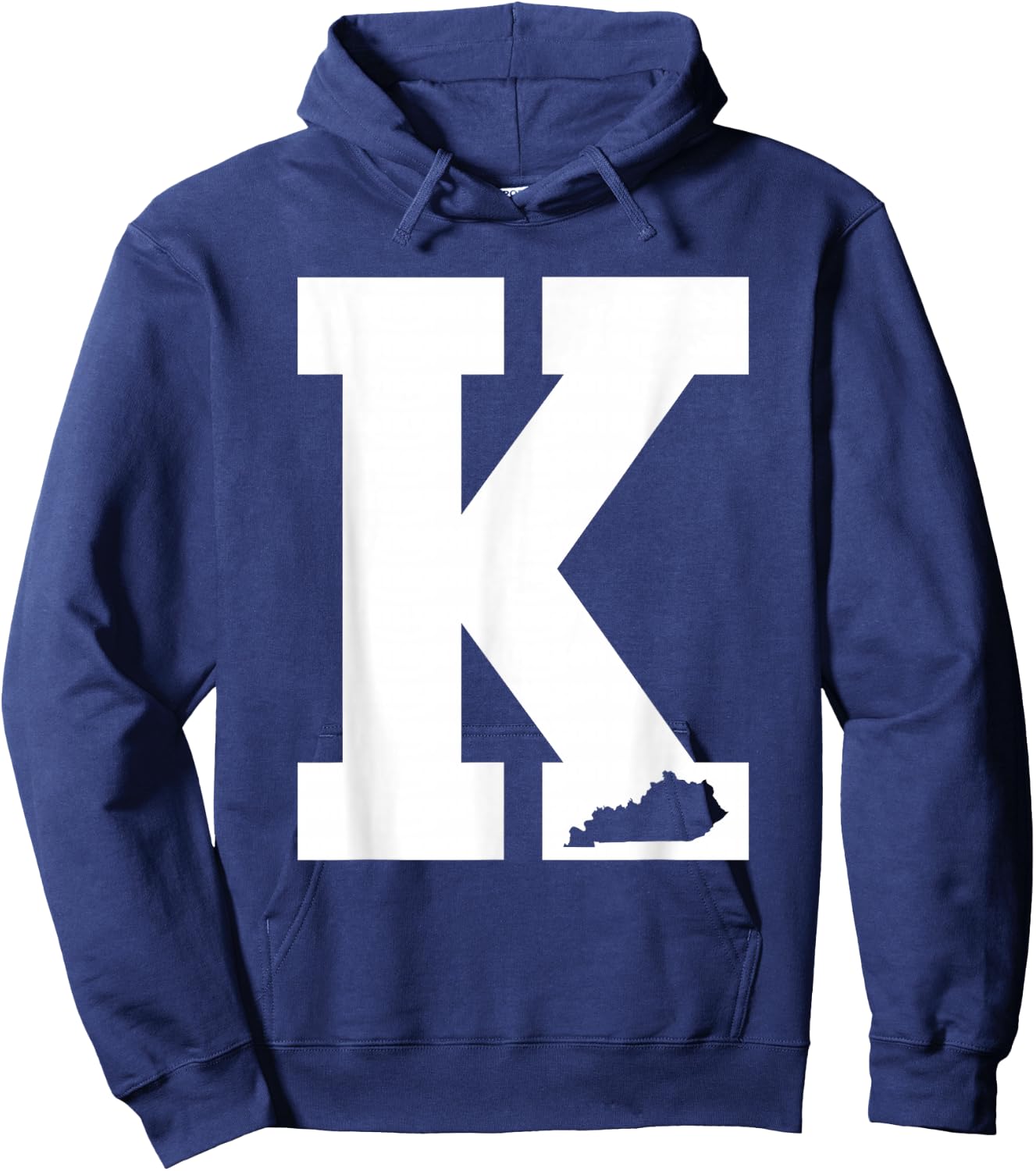 Vintage Letter K Kentucky Blue Hoodie - Hoodie | Navy