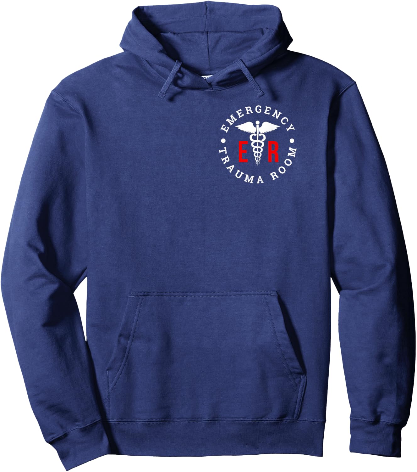 Emergency Department ER Trauma Front and Back Design Hoodie - Hoodie | Navy