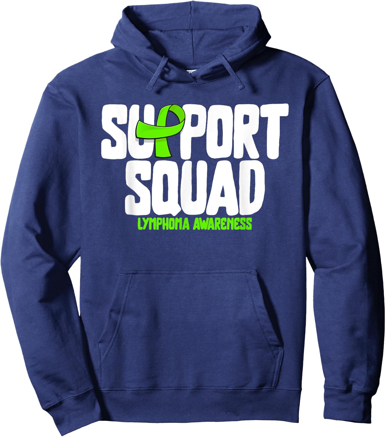Non-hodgkin Lymphoma Support Squad Lymphoma Cancer Awareness Hoodie - Hoodie | Navy