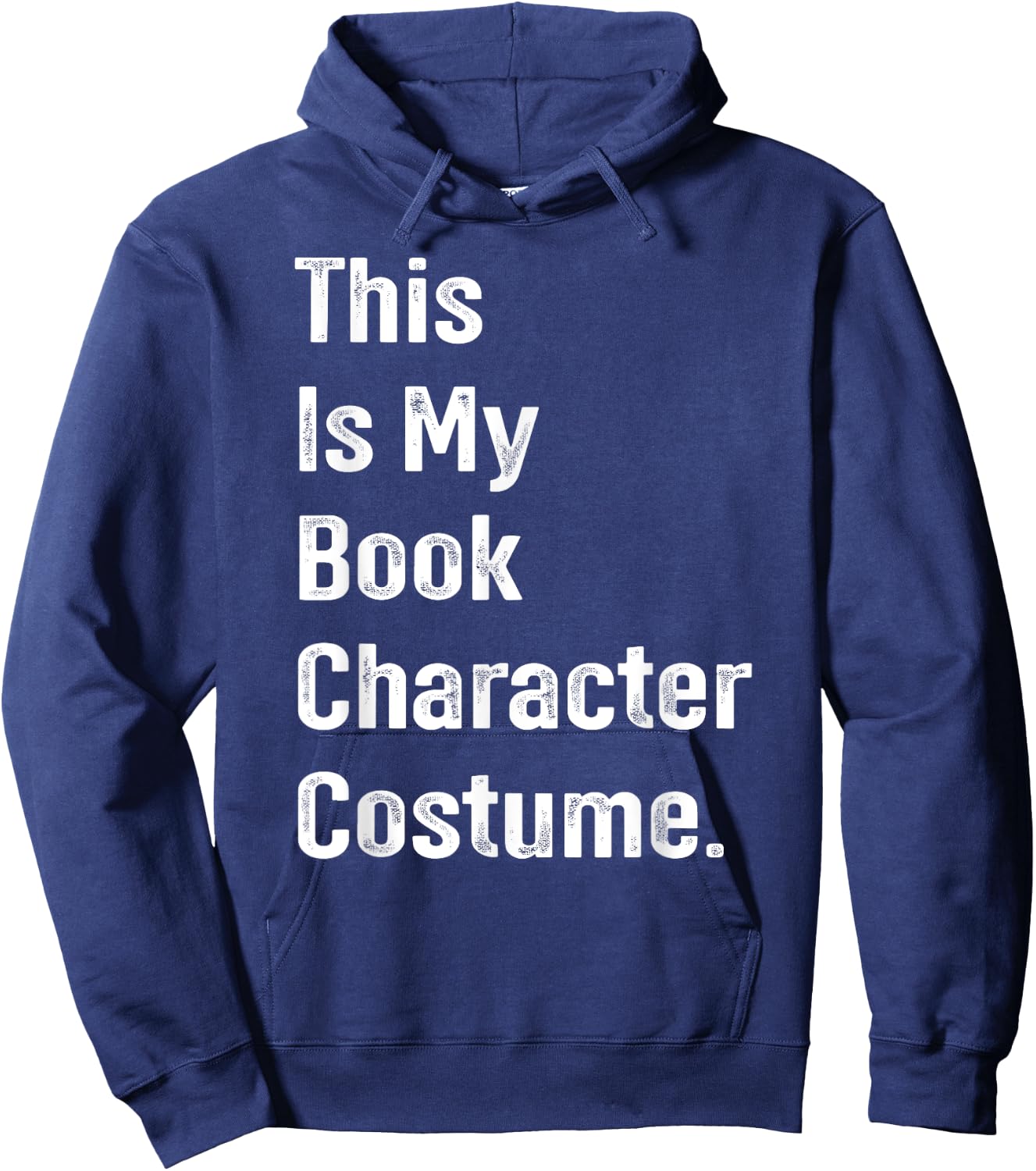 This is book character costume easy lazy DIY halloween party Hoodie - Hoodie | Navy