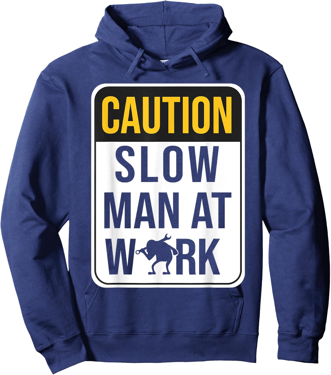 Funny Mechanic Slow Man At Work Slow Working Mechanic Men Hoodie - Hoodie | Navy
