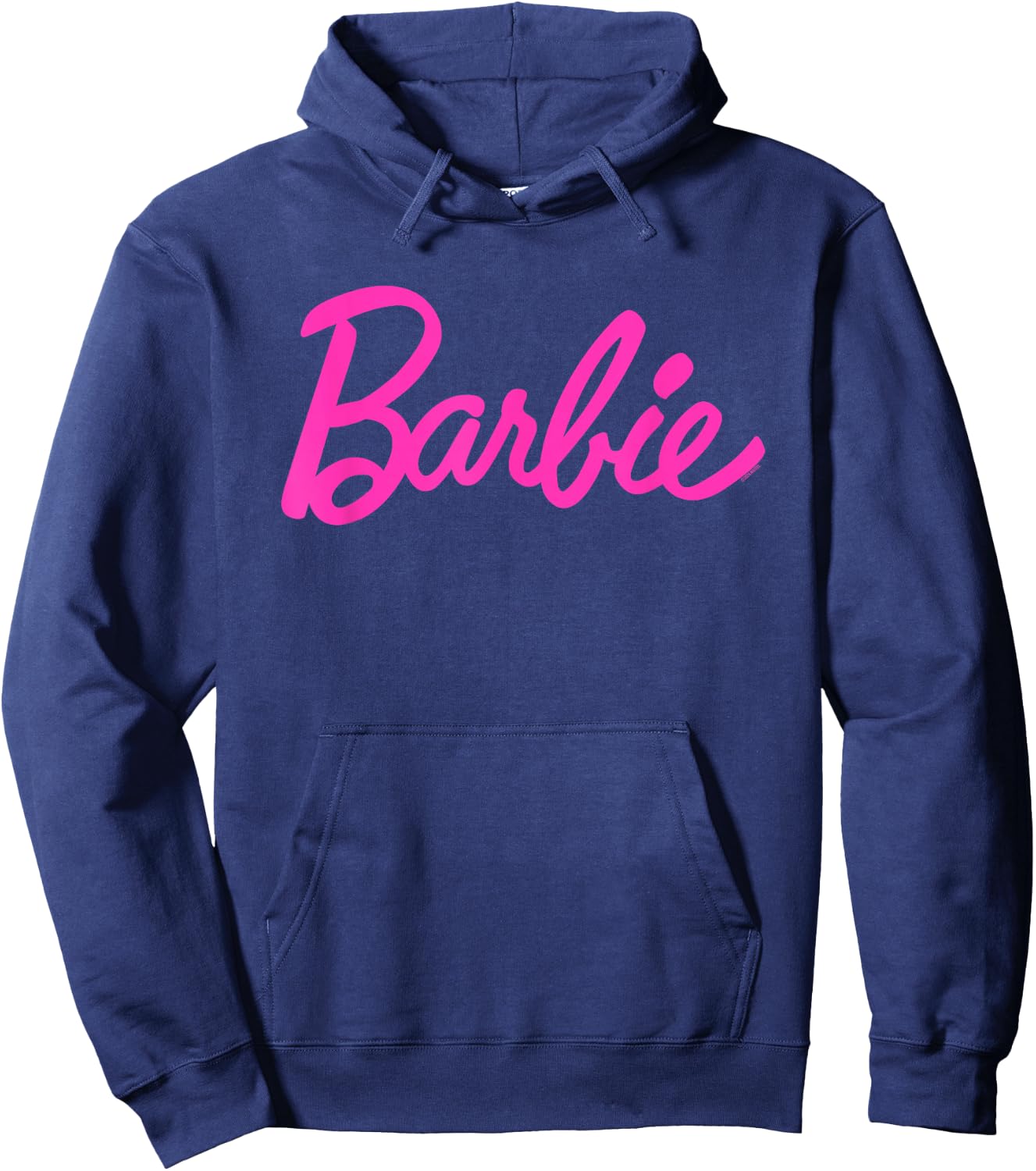 Barbie - Classic Script Pink Logo Hoodie - Hoodie | Navy
