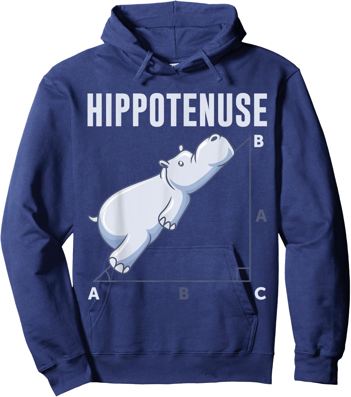 Mathematics Hippotenuse Maths Set of Pythagora's Geometry Hoodie - Hoodie | Navy