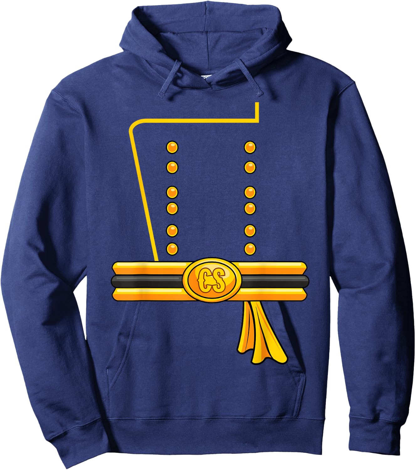 Confederate Soldier War Funny Civil Halloween Lazy Costume Hoodie - Hoodie | Navy