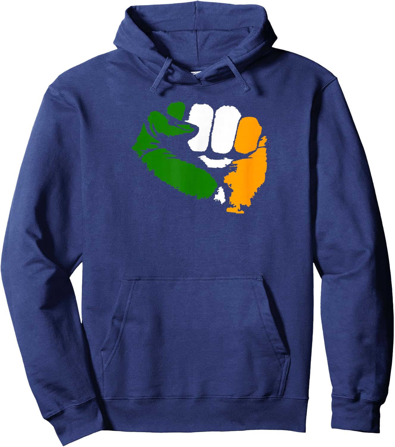 Tricolour Fist Irish Republican Design Hoodie - Hoodie | Navy