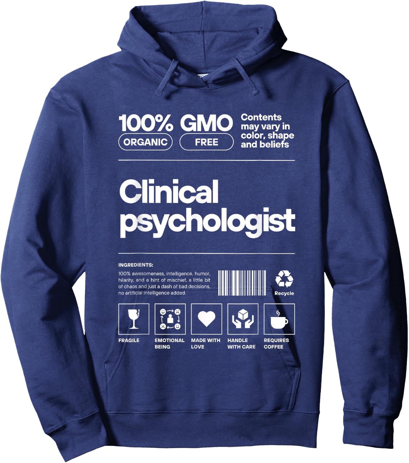 Clinical Psychologist Hoodie - Hoodie | Navy