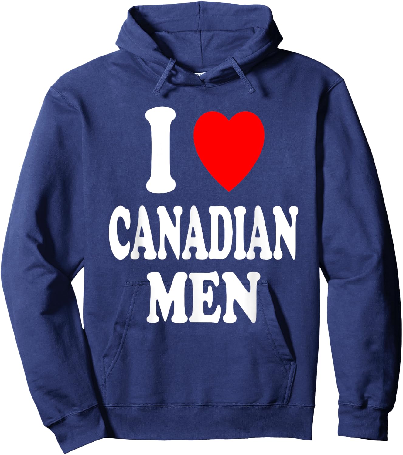 I Heart (Love) Canadian Men Sexy Hot Attraction Preference Hoodie - Hoodie | Navy