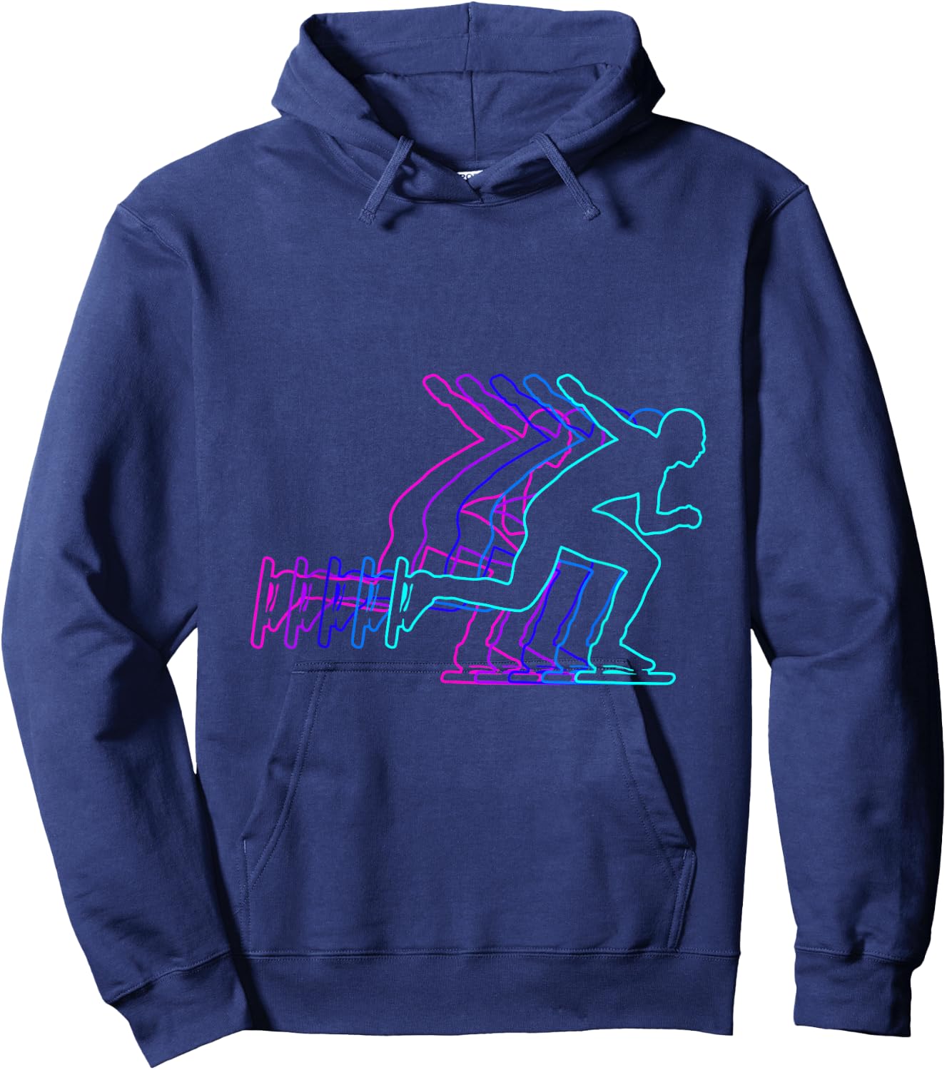 Speed Skating Speed Skater Gift Clothes For Boys Youth Men K Hoodie - Hoodie | Navy