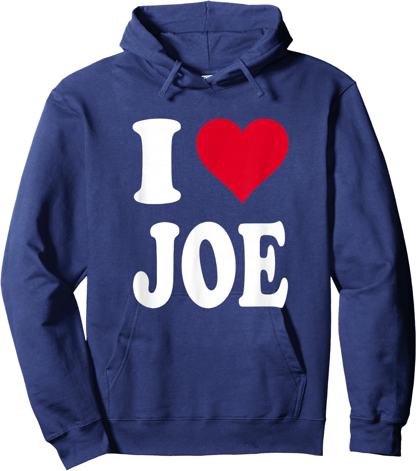 Red Heart I Love Joe Hoodie - Hoodie | Navy