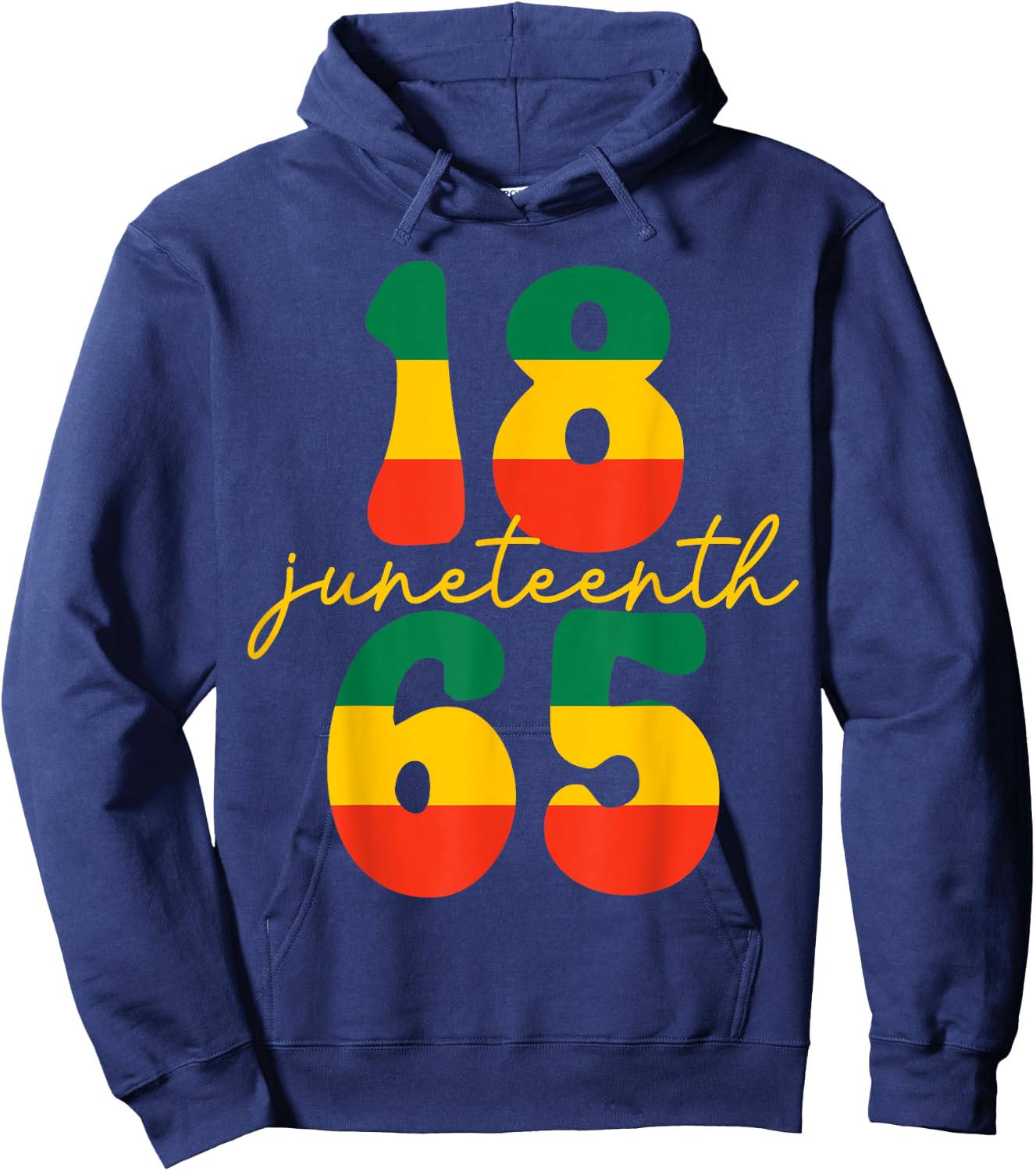 Happy Juneteenth Is My Independence Day Kid Black Men Women Hoodie - Hoodie | Navy