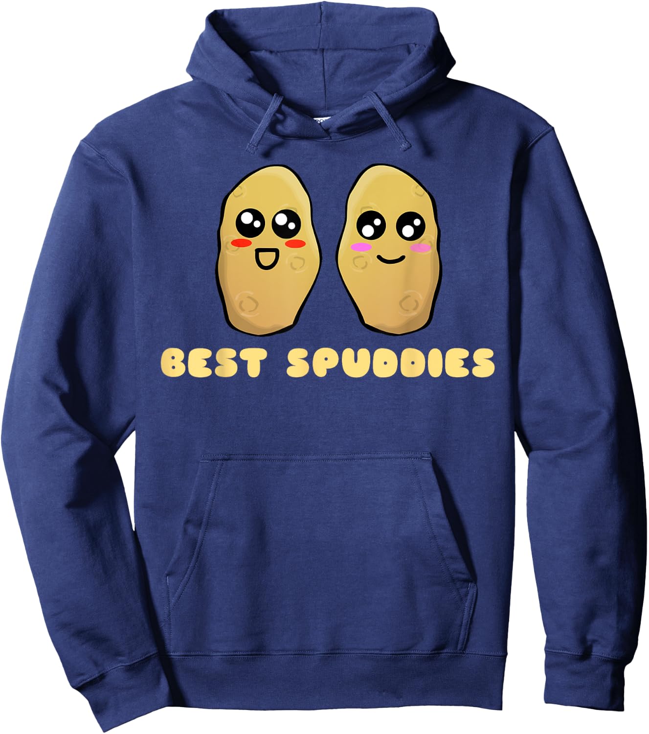 Best Spuddies - Cute Potato Pun Hoodie - Hoodie | Navy