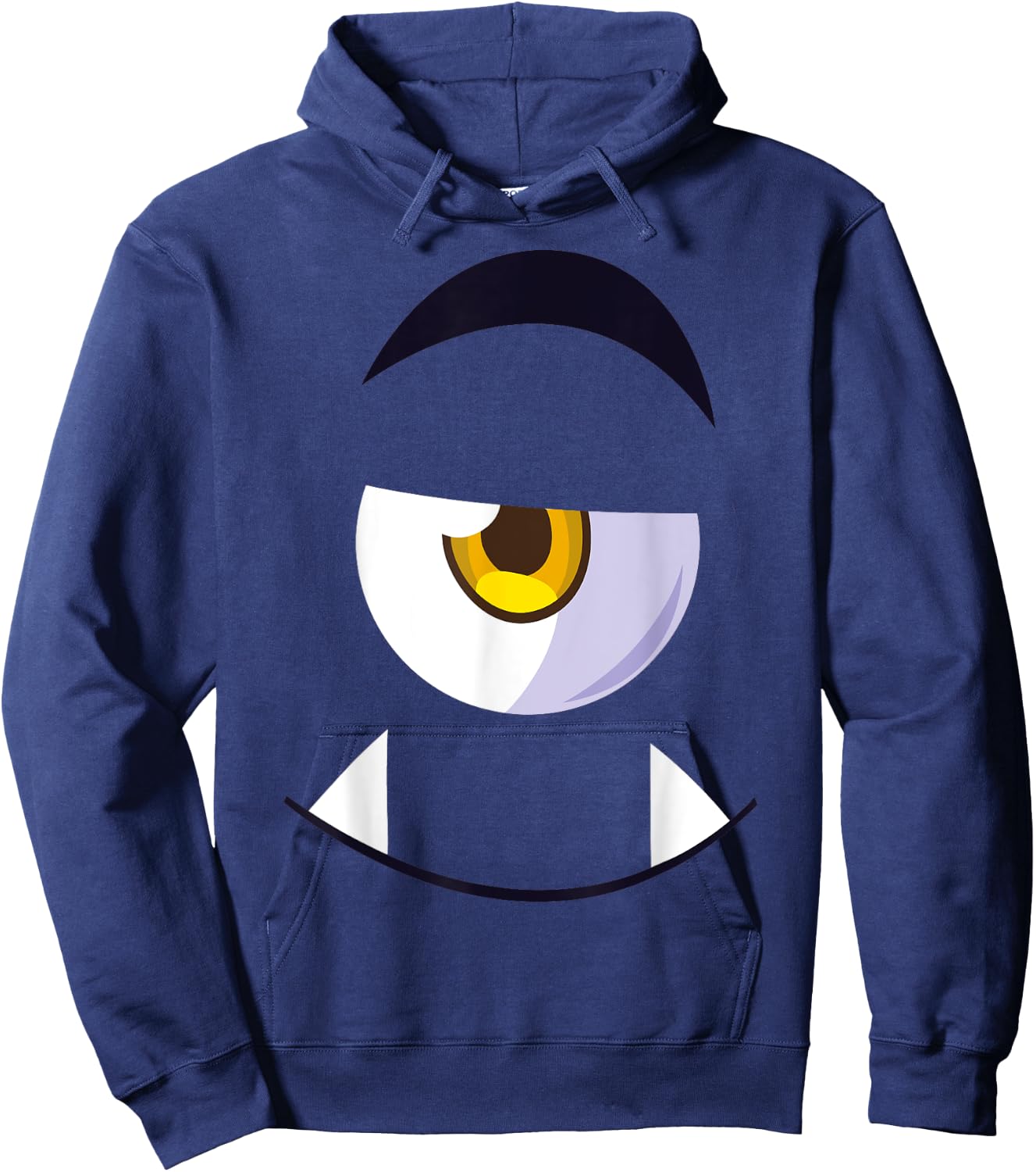 Cute Scary Monster Eyeball Face Halloween Costume Kids Boys Hoodie - Hoodie | Navy