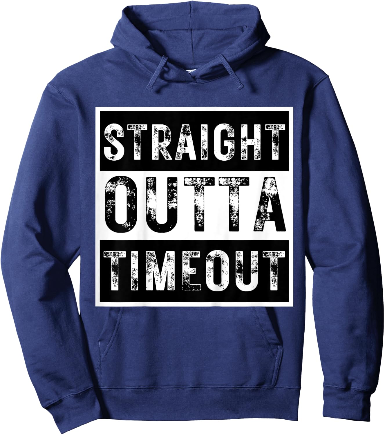 Kids Straight Outta Timeout Kids Boy Girl Toddler Hoodie - Hoodie | Navy
