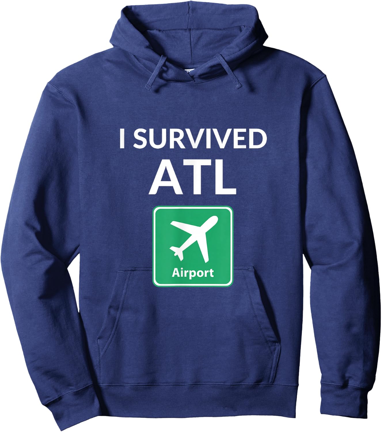 I Survived the Atlanta International Airport (ATL) Hoodie - Hoodie | Navy