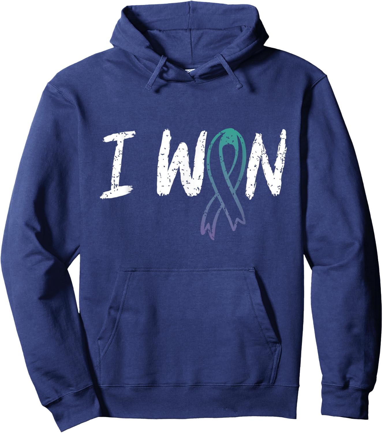 Anal Cancer Survivor - I Won Anal Cancer Awareness Hoodie - Hoodie | Navy