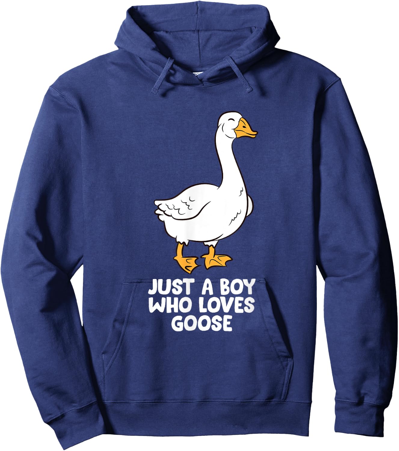 Goose Boy Gift Just a Boy Who Loves Goose Hoodie - Hoodie | Navy