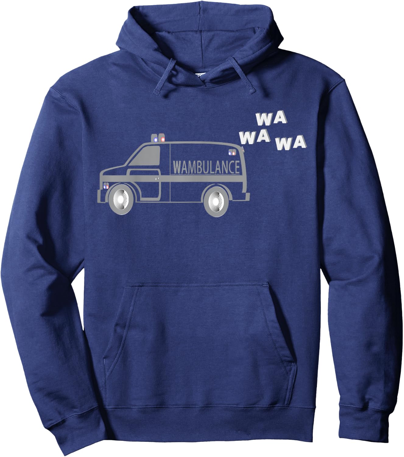 Funny Wambulance Ambulance EMT Paramedic Hoodie - Hoodie | Navy