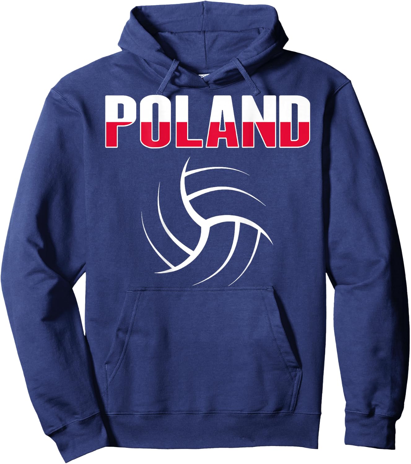 Poland Volleyball Fans Jersey - Polish Flag Sport Lovers Hoodie - Hoodie | Navy