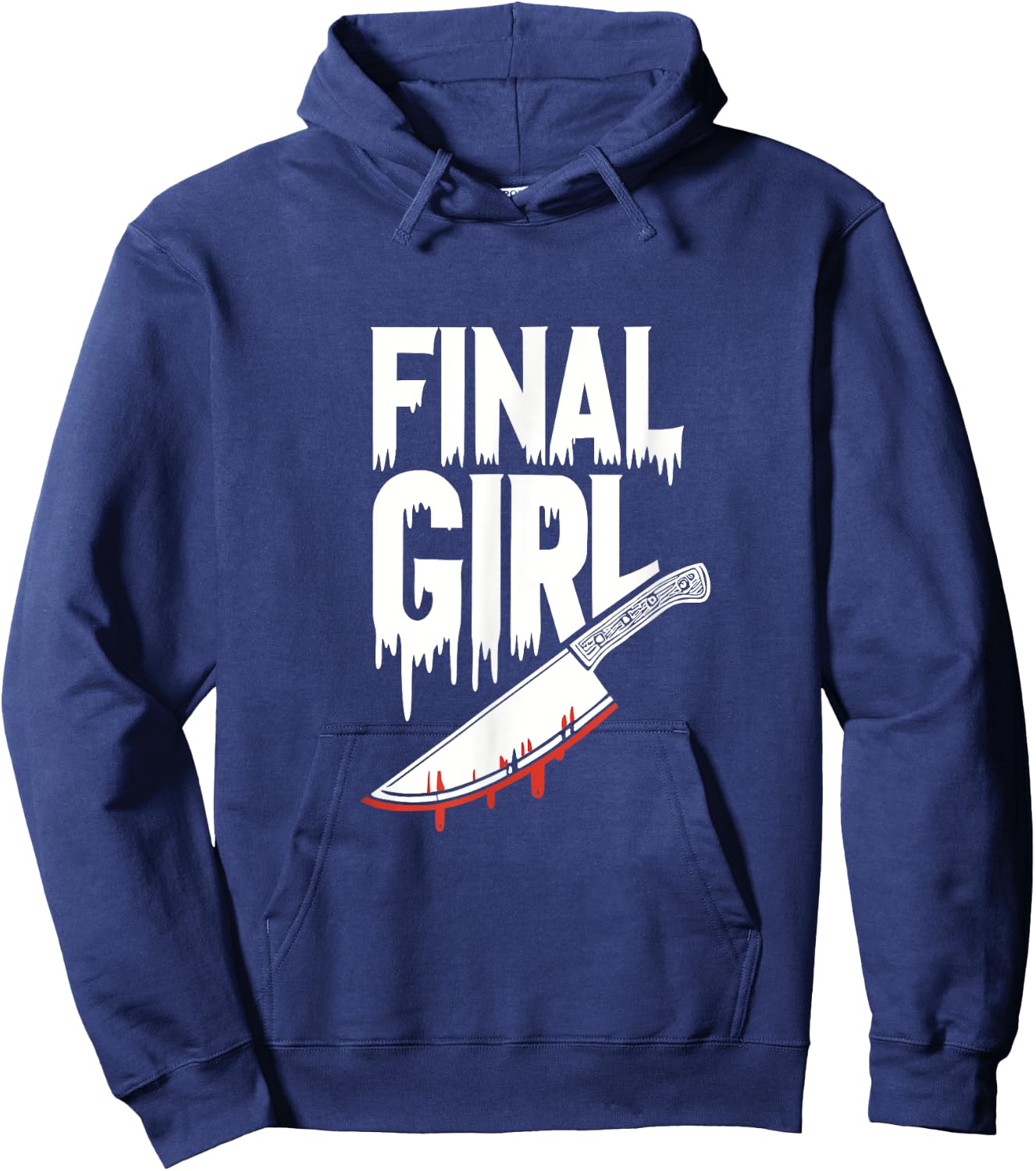 Horror Final Girl Slasher Horror Hoodie - Hoodie | Navy