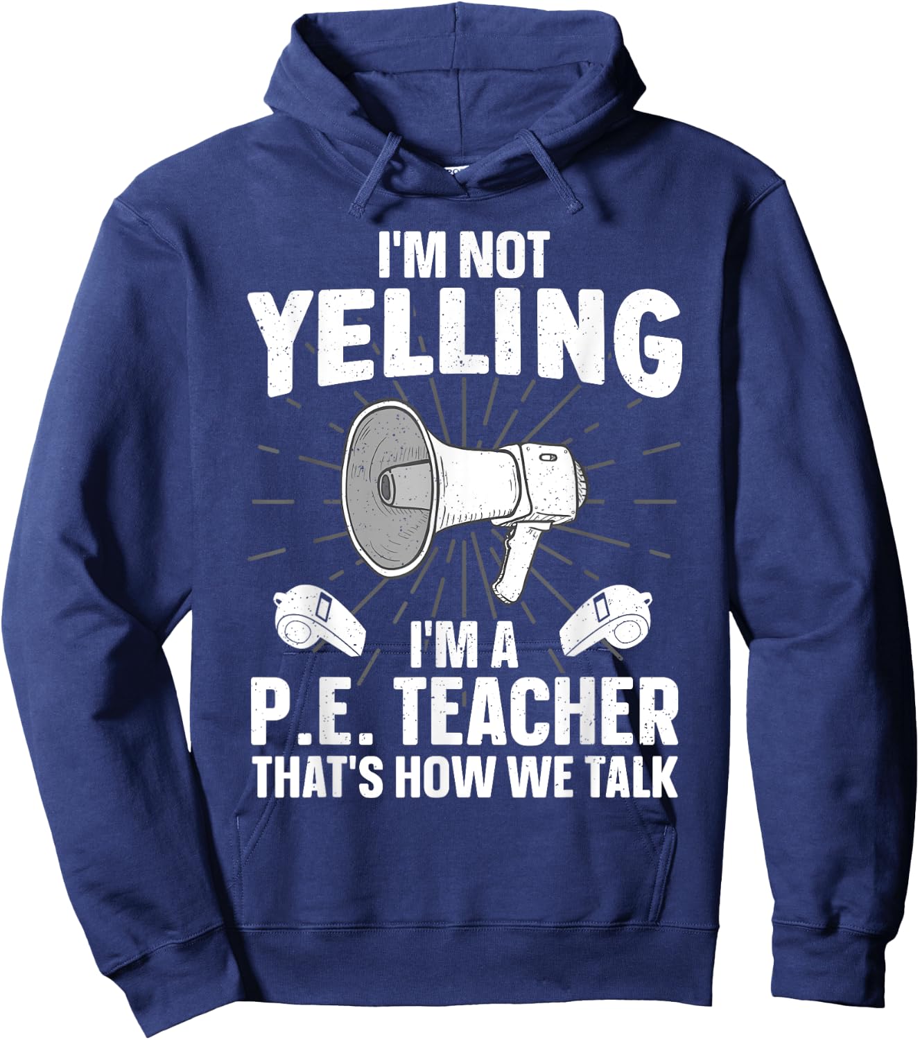 PE Teacher Art Women Gym Teacher Physical Education Hoodie - Hoodie | Navy