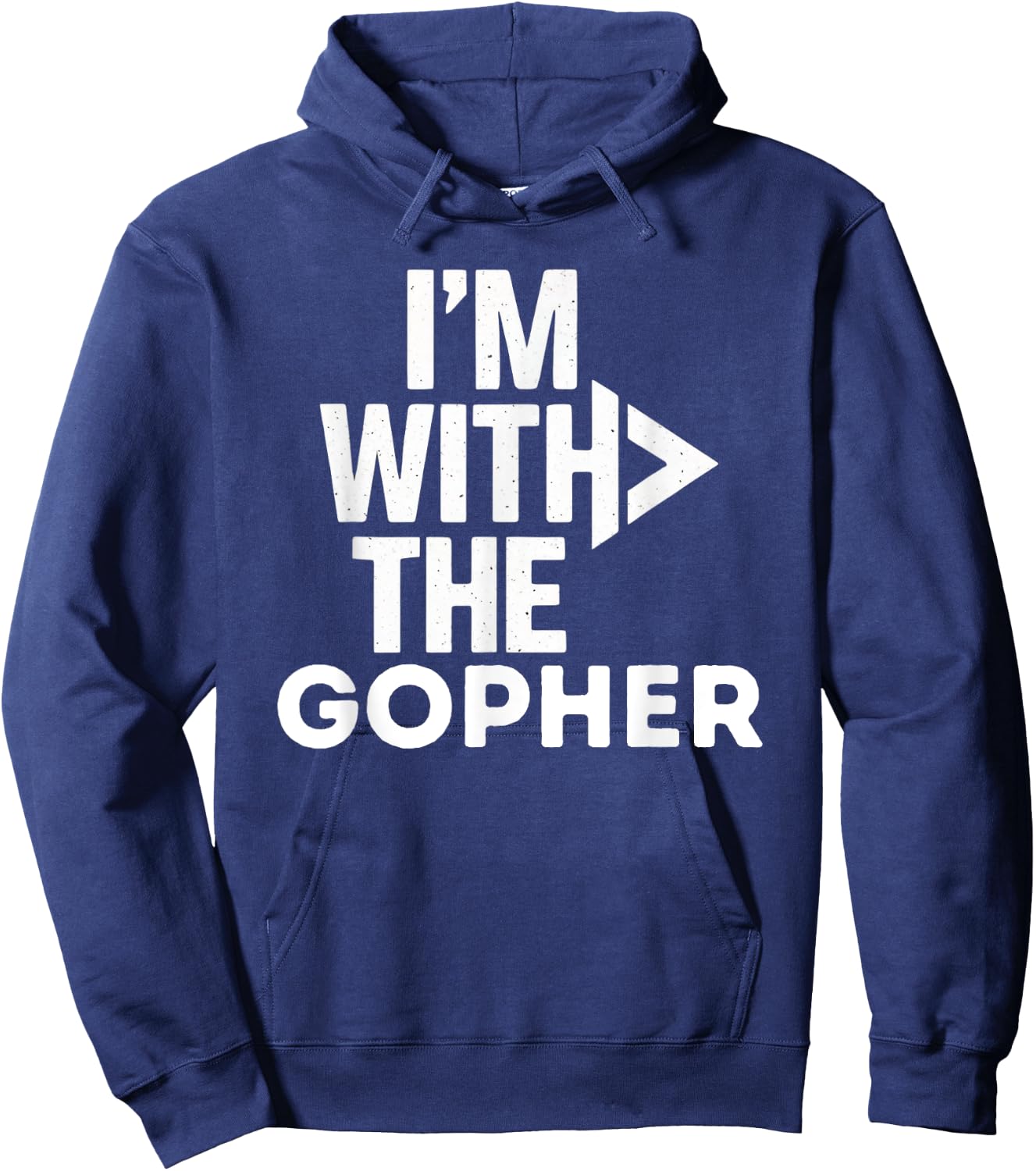 I'm With The Gopher Funny Costume Couples Matching Hoodie - Hoodie | Navy
