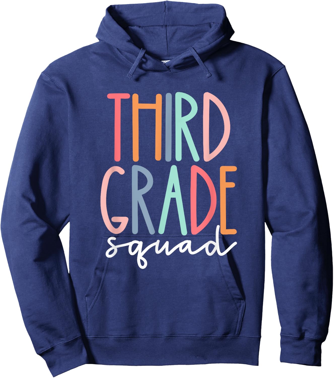 Third Grade Squad 3rd Grade Teacher Crew Back To School Team Hoodie - Hoodie | Navy
