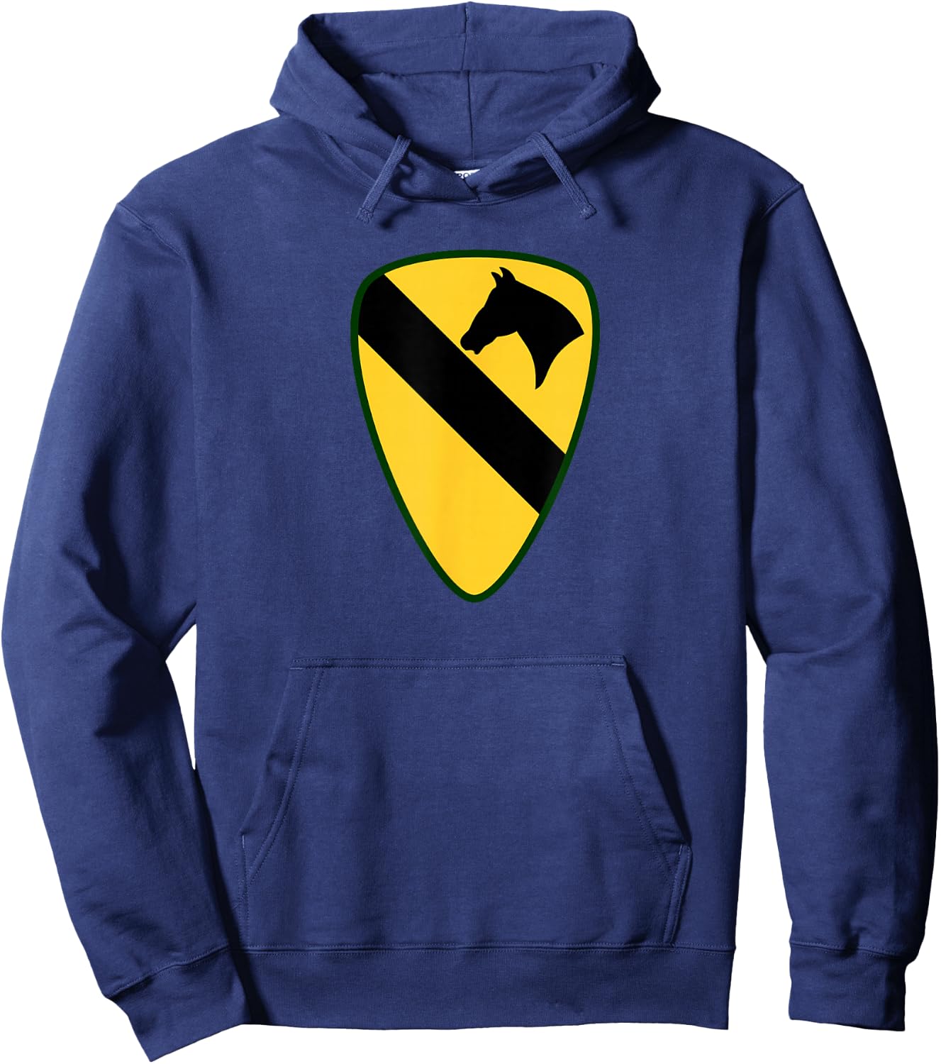 1st Cavalry Division - 1st CAV - Center Hoodie - Hoodie | Navy