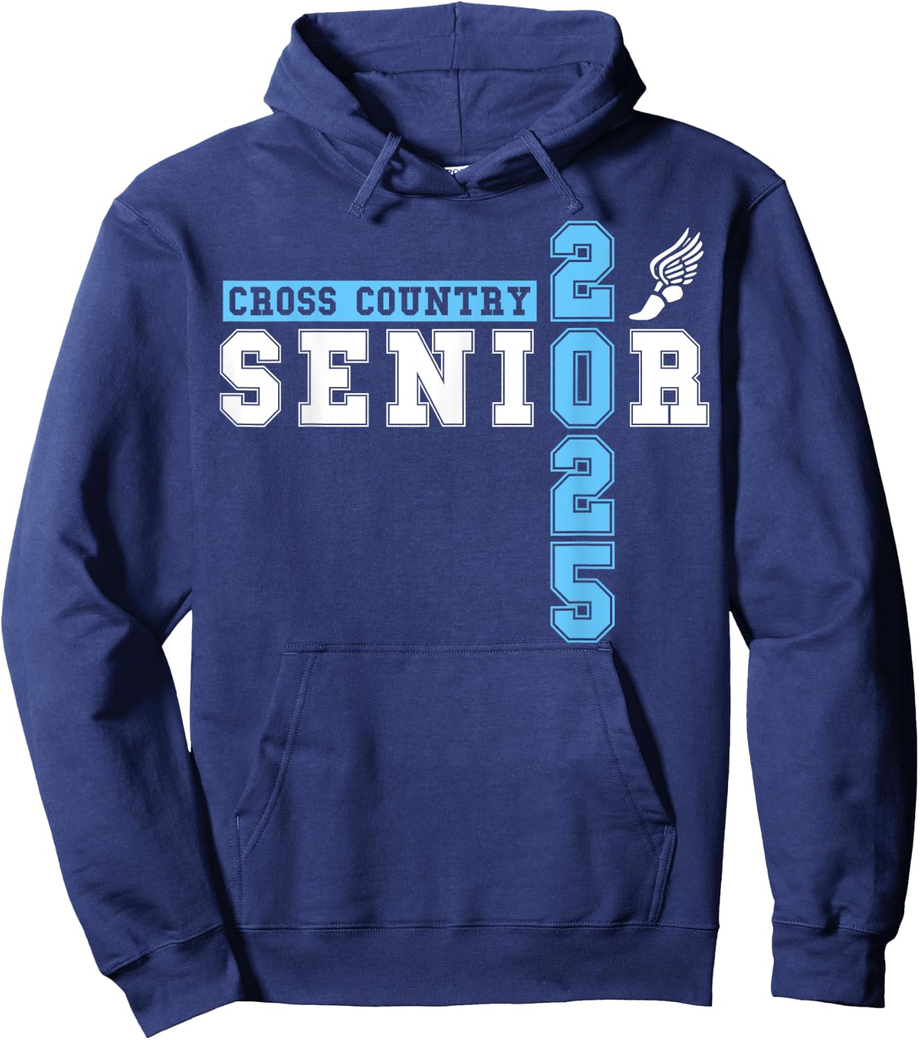 Cross Country Senior Night Senior 2025 Graduation Party 26 Hoodie - Hoodie | Navy