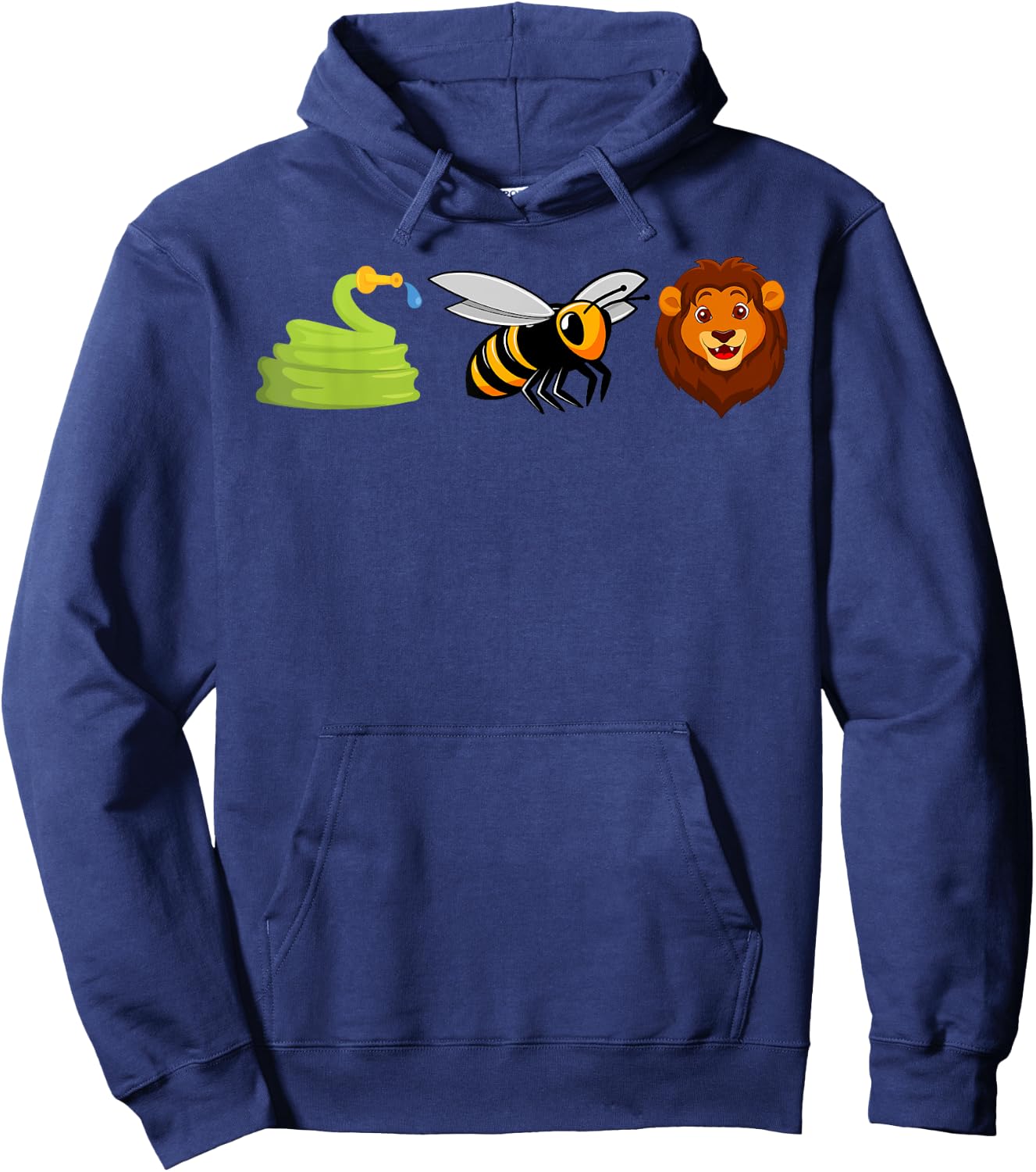 Hose Bee Lion Icons Funny Hoes Be Lying Pun Intended Hoodie - Hoodie | Navy