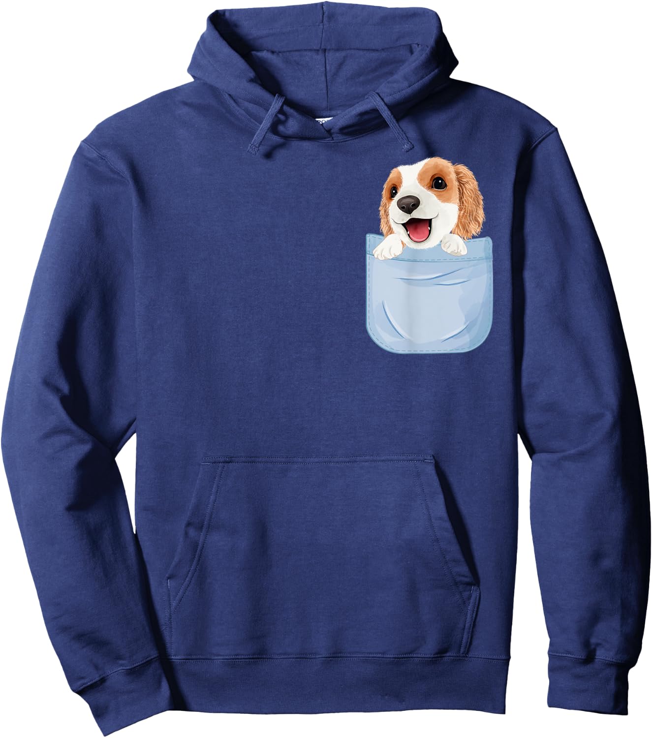 Cute Puppy in Your Pocket Peeking Dogs Pet Animal Dog Lover Men Women Kids Hoodie - Hoodie | Navy