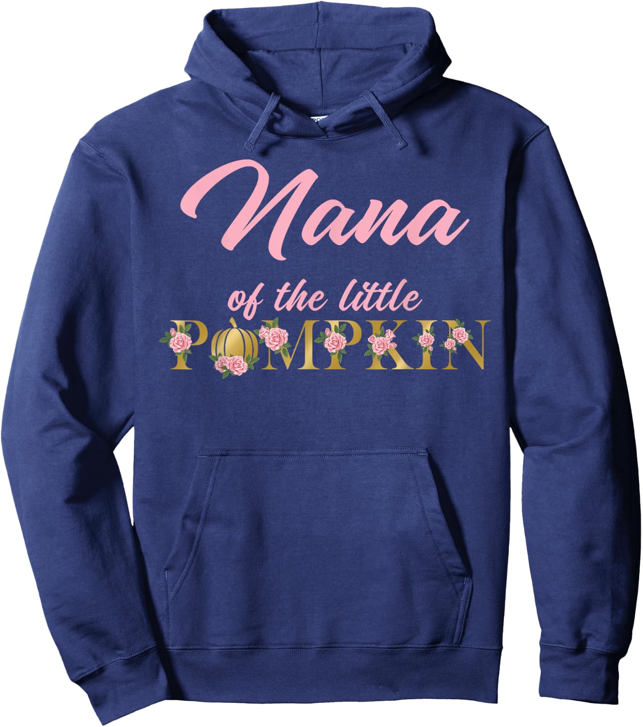 Nana of Little Pumpkin First Birthday Autumn Pumpkin Hoodie - Hoodie | Navy