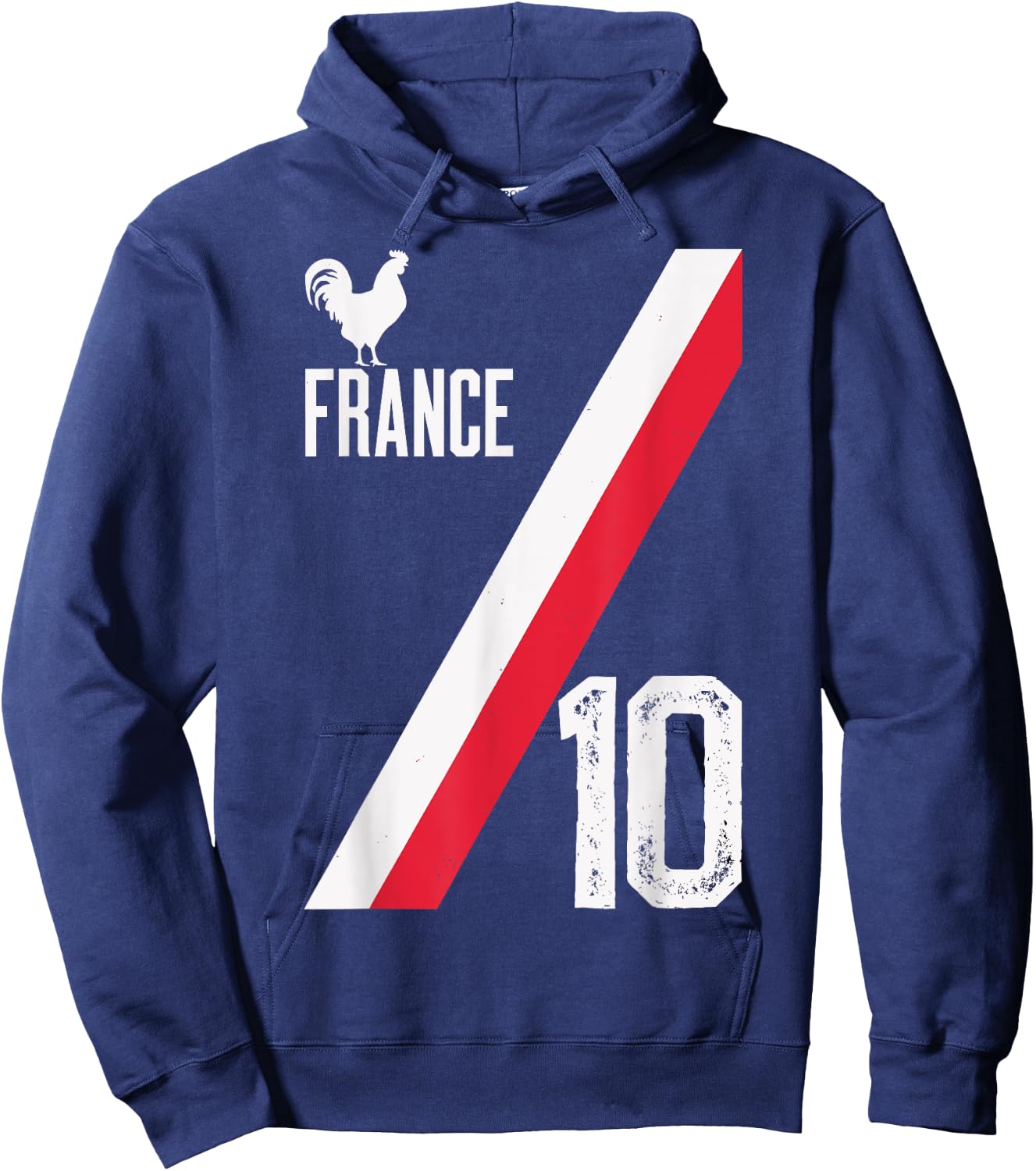 French Pride Football Fan Design for Passionate Supporters Hoodie - Hoodie | Navy