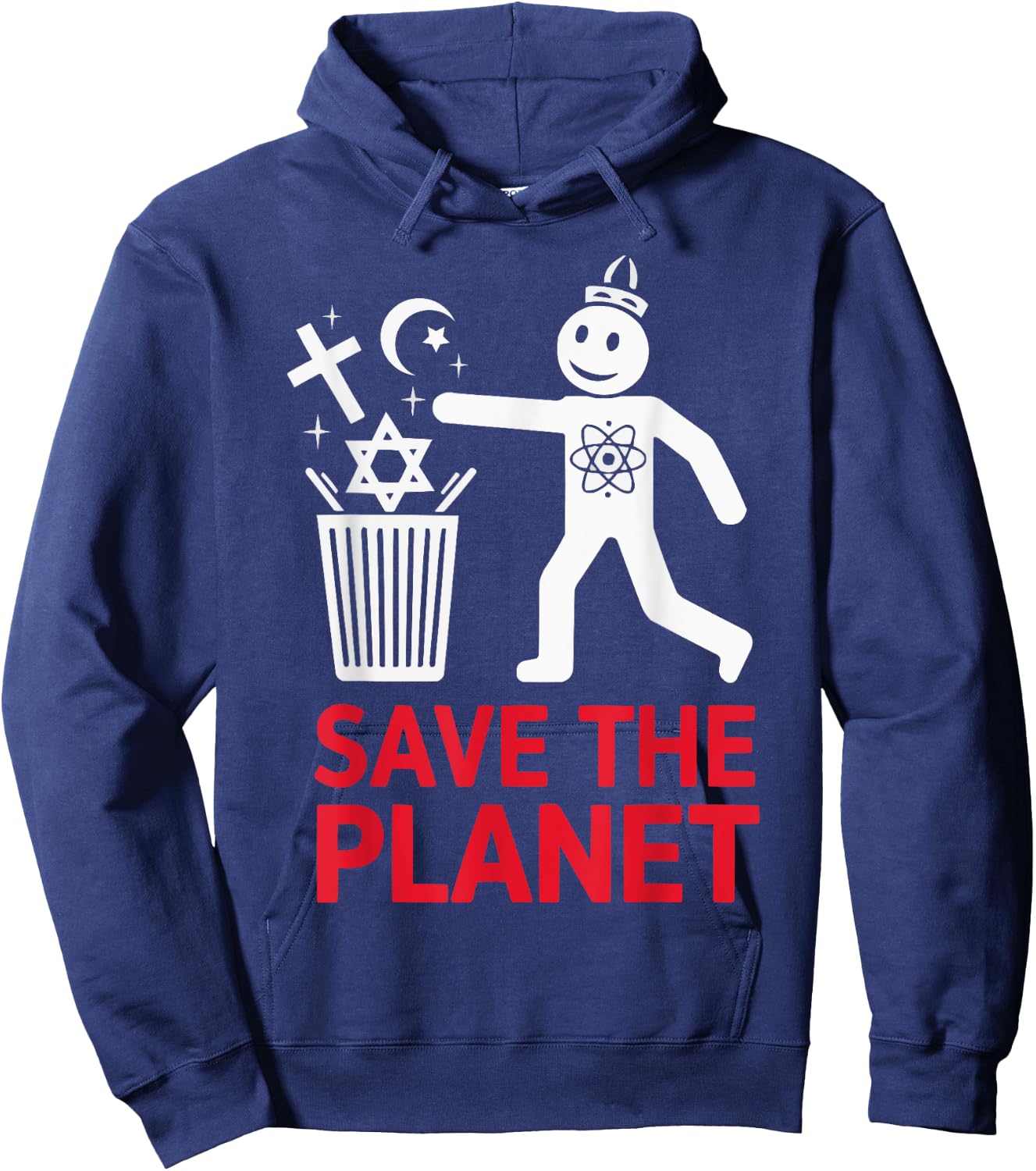 Atheism Anti-Religion Agnostic Freethinker Atheist Hoodie - Hoodie | Navy